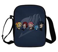 WANHONGYUE Anime Fairy Tail Sac Bandoulière Sacoche à l'Épaule Homme Femme Besace Sac de Messager Petit Sac à Main de Voyage Sport 1049/18