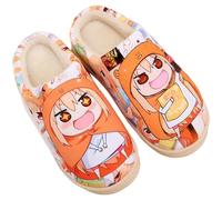 WANHONGYUE Anime Himouto! Umaru-chan Pantoufles de Maison Homme Femme Hiver Peluche Chaude Chaussons Intérieur Extérieur Antidérapant Slippers