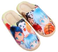 WANHONGYUE Anime Kuroko No Basuke Pantoufles de Maison Homme Femme Hiver Peluche Chaude Chaussons Intérieur Extérieur Antidérapant Slippers