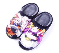 WANHONGYUE Anime Manga Japonais Pantoufles d'hiver Peluche Chaude Maison Chaussons Femme Homme Pantoufles Intérieur Extérieur Antidérapant Slippers Style/14 44-45 EU