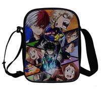 WANHONGYUE Anime My Hero Academia Sac Bandoulière Sacoche à l'Épaule Homme Femme Besace Sac de Messager Petit Sac à Main de Voyage Sport 1051/23