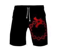 WANHONGYUE Anime Nanatsu No Taizai The Seven Deadly Sins Short de Plage Homme 3D Imprim¨¦ ?t¨¦ Beach Board Shorts 1109/9 M