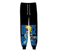 WANHONGYUE Anime One Piece Monkey D Luffy 3D Imprimé Pantalons de Sport Jogging Cosplay Costume Bas de Survêtement Track Sweatpants Trousers 1157/16 2XL