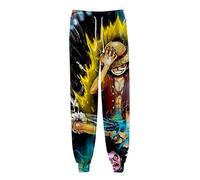 WANHONGYUE Anime One Piece Monkey D Luffy 3D Imprimé Pantalons de Sport Jogging Cosplay Costume Bas de Survêtement Track Sweatpants Trousers 1157/8 L