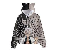 WANHONGYUE Anime Shinazugawa Sanemi Sweat à Capuche 3D Impirmé Hoodie Sweatshirt à Capuche Cartoon Pull à Manches Longues pour Femme Fille, Shinazugawa Sanemi M