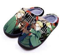 WANHONGYUE Anime Spy×Family Loid Forger Pantoufles d'hiver Peluche Chaude Maison Chaussons Femme Homme Pantoufles Intérieur Extérieur Antidérapant Slippers Style/4 36-37 EU