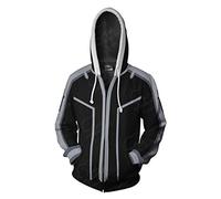 WANHONGYUE Anime Sword Art Online Kirito SAO 3D Imprimé Sweat à Capuche Hoodie Jacket Adulte Cosplay Zippé Veste Blouson Sweatshirt Manteau 665/2 S