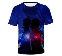 WANHONGYUE Anime Sword Art Online SAO T-Shirt à Manches Courtes Homme Femme Imprimé en 3D Chemise Cosplay Pullover Top Tee Shirt 498/22 XL