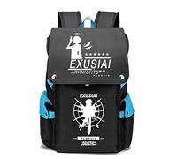 WANHONGYUE Arknights Jeu Cosplay Sac à Dos pour Ordinateur Portable 15,6 Pouces Sac d'école Sac Loisir Backpack Lumineux Bleu / 4