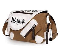 WANHONGYUE Black Butler Anime Sac à Bandoulière Sac à Épaule Besaces Sac Messager en Toile Messenger Bag Canvas Marron / 2