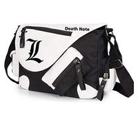 WANHONGYUE Death Note Anime Sac à Bandoulière Sac à Épaule Besaces Sac Messager en Toile Messenger Bag Canvas Noir / 1