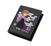 WANHONGYUE Detective Conan Portefeuille en Cuir Artificiel pour Homme Wallet Impression d'anime Court / 4