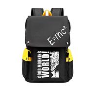 WANHONGYUE Dr.Stone Anime Cosplay Sac à Dos pour Ordinateur Portable 15,6 Pouces Sac d'école Sac Loisir Backpack Jaune / 1