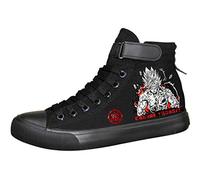WANHONGYUE Dragon Ball Anime Unisexe Chaussures en Toile à Lacets Baskets de Mode Sneakers Plimsolls 39 EU Noir 10