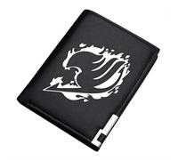 WANHONGYUE Fairy Tail Anime Portefeuille Mince Homme Cuir Synthétique Porte Carte Crédit Noir 1 / A