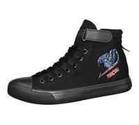 WANHONGYUE Fairy Tail Anime Unisexe Chaussures en Toile à Lacets Baskets de Mode Sneakers Plimsolls 39 EU Noir 7