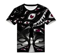 WANHONGYUE Fullmetal Alchemist Anime Impression 3D à Manches Courtes T-Shirt Adulte Cosplay Japonais Tops Tee Chemises 1 L