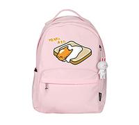 WANHONGYUE Gudetama Anime Pendentif Lapin Sac à Dos Rucksack Sacs d'école Sac Loisir pour Les Filles et Les Femmes Rosé / 1