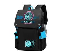 WANHONGYUE Hatsune Miku Anime Cosplay Sac d'école Cartable Sac à Dos pour Ordinateur Portable de 15,6 Pouces / 4