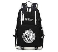 WANHONGYUE Hatsune Miku Lumineux Knapsack Sac à Dos Ordinateur Portable Cartable Laptop Backpack pour Étudiant Noir-3