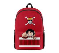 WANHONGYUE One Piece Anime Backpack Sac à Dos Sacs portés Dos Sac d'école pour Garçon et Fille / 35