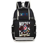 WANHONGYUE One Piece Franky Anime Sac à Dos Cartable Knapsack Laptop Backpack avec USB Charging Port pour Étudiant /24