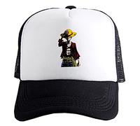 WANHONGYUE One Piece Monkey D Luffy Anime Casquette de Baseball Unisexe Réglable Baseball Cap Trucker Mesh Cap Été Snapback Chapeau de Soleil 1052/14