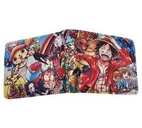 WANHONGYUE One Piece Monkey D Luffy Anime Portefeuille Homme en Cuir Cartes de Crédit avec Poche à Monnaie 1005/14
