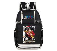 WANHONGYUE One Piece Monkey D. Luffy Anime Sac à Dos Cartable Knapsack Laptop Backpack avec USB Charging Port pour Étudiant /9