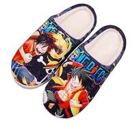 WANHONGYUE Pantoufles d'intérieur antidérapantes en peluche douce pour homme et femme, One Piece, 39-42 Femme/38.5-41 Homme