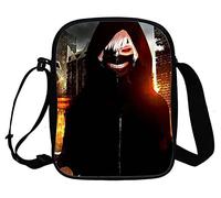 WANHONGYUE Tokyo Ghoul Kaneki Ken Anime Sac Bandoulière Sacoche à l'Épaule Homme Femme Besace Sac de Messager Petit Sac à Main de Voyage Sport 1059/14