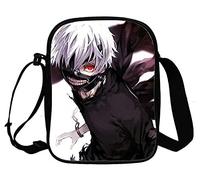 WANHONGYUE Tokyo Ghoul Kaneki Ken Anime Sac Bandoulière Sacoche à l'Épaule Homme Femme Besace Sac de Messager Petit Sac à Main de Voyage Sport 1059/9