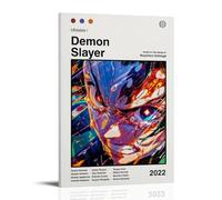 WANJIN Demon Slayer Poster Music Affiche Décoration Peinture Toile Mur Art Salon Affiche Chambre Peinture Anniversaire Vacances Cadeau 08x12inch(20x30cm)