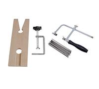 Wanjorlay 1 ensemble 3 en 1 de scie de bijoutier professionnelle pour bijoux, outils de scie, cadre de scie, 144 lames en bois, métal, bijoux aussi