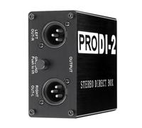 Wanjorlay 1 pièce ProDI-2 Passive Stereo Direct Box Audio DI Box Low Noise Guitar Bass DI 2 canaux Audio Converter