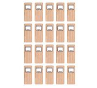 Wanjorlay 20 PièCes Ouvre-Bouteille de BièRe en Bois Manche en Bois Tire-Bouchon en Acier Inoxydable Ouvre-Barre Accessoires de Cuisine de FêTe