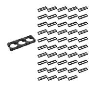 Wanjorlay 50 PièCes 21700 Entretoise de Cellule au Lithium Triple Support de Batterie Support de Batterie Support pour Bricolage Batterie 21.7Mm Trou Dia