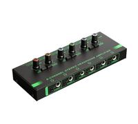 Wanjorlay 6 Canaux Mini Amplificateur Casque HA400 Amplificateur Audio StéRéO Ultra-Compact Ampli éCouteurs pour la Musique