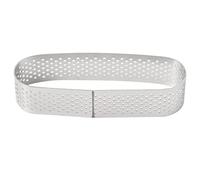 Wanjorlay 6 PièCes Moules à Tartelette Ovale Mousse à Dessert FrançAis Aux Fruits Anneau à Quiche Moule à Gâteau