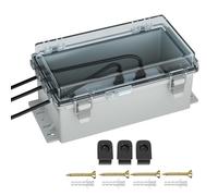 Wanjorlay 9x5x4.3 Pouces Couvercle de Rallonge Extérieure pour L'Extérieur Étanche Boîte Électrique Extérieure Prise de Courant Couvercle Protecteur de Cordon