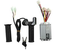 Wanjorlay Accessoires de Scooter éLectrique ContrôLeur Brossé et PoignéE D'AccéLéRateur 48V 1000W Convient pour de Scooter éLectrique