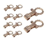 Wanjorlay Boucles Paracord Fermoirs à Arc Goupille à Vis Manille D'Ancre Manilles Réglables Boucles pour Bracelet Paracord Ceinture Or 10Pièces