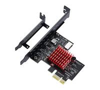 Wanjorlay Carte d'extension PCIE USB 3.1 GEN2 Type-E, 10 Gbit/s PCI Express 3.0 1 x vers 20 broches Connecteur de type C pour panneau avant 10/8