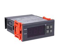 Wanjorlay ContrôLeur de TempéRature NuméRique -99-400 DegréS PT100 M8 Sonde Thermocouple Capteur Thermostat IntéGré 220 V Interrupteur