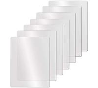 Wanjorlay Ensemble de Tapis de Planche à DéCouper en Plastique Flexible Transparent, Planche à DéCouper de Cuisine Transparente GivréE, Tapis Transparents 17,5 X 12 Pouces, Lot de 7