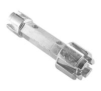 Wanjorlay Extracteur de bonde de baignoire - Clé de vidange double extrémité - Outil en alliage de zinc pour salle de bain