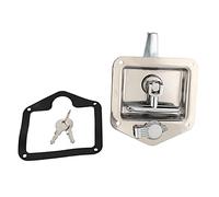 Wanjorlay Kit de Clés de Boîte à Outils de Serrure de Poignée en de T en Acier Inoxydable Se Pliant pour Coffret Électrique de Boîte à Outils de Remorque de Camion