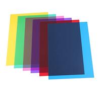 Wanjorlay Lot de 6 films de couleur en gel transparent, résistants à la chaleur pour lampes et filtres de couleur (30 x 21 cm)