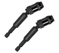 Wanjorlay Paquet de 2 Porte-Embouts Pivotants, Pointe de Perceuse à Vis MagnéTique Tige Hexagonale 1/4 Pouce, Porte-Embouts à Verrouillage à Changement (Noir)