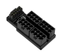 Wanjorlay pour Carte Graphique 4090 4080 ATX3.0 4X8Pin 12+4Pin Adaptateur Secteur Connecteur Coudé à 180 DegréS pour Câble d'alimentation, B